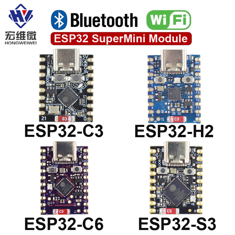 Esp32 Smart Home Kit - シングルコア開発ボードモジュール,ESP32-S3, ESP32-C3, ESP32-H2, ESP32-C6,wi-fi,bt,bluetoothモジュール