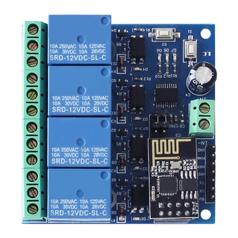 Esp8266 Relay Module - ESP8266 ESP-01 4 ウェイ WiFi リレーモジュール