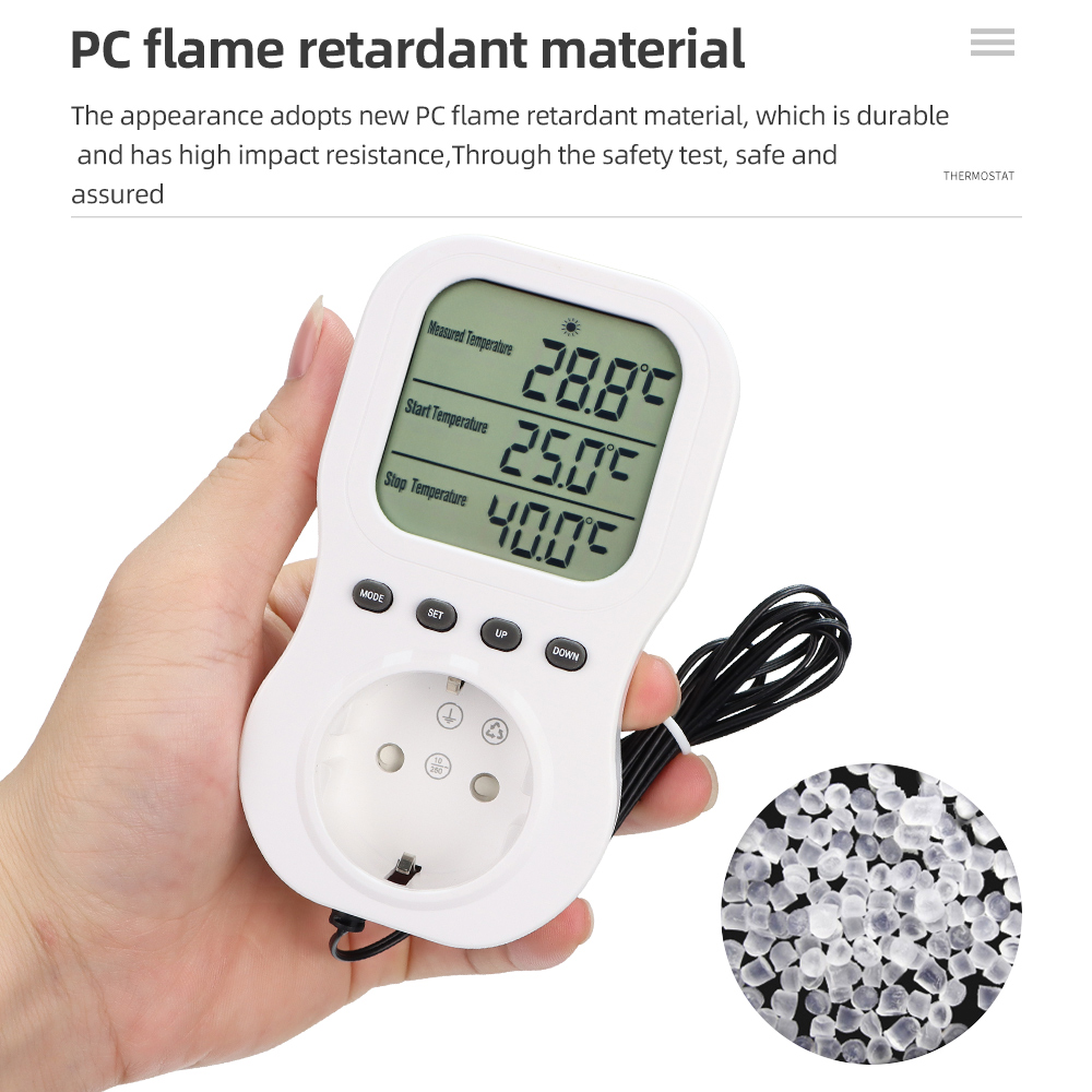 スマートサーモスタット LCD デジタルタイマーソケット 多 - Wifi Thermostat のレビューと価格