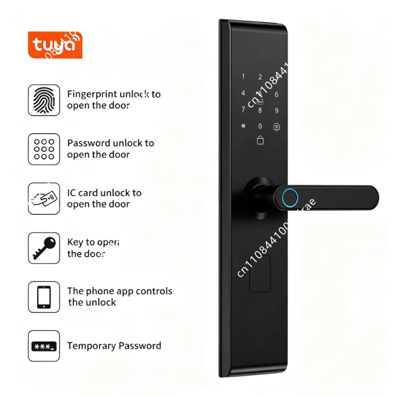 Tuya Wi-Fi対応スマート電子ドアロック。生体認証指紋 - Smart Door Lock Wifi のレビューと価格