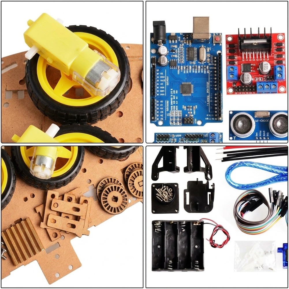 4WD対応、教育用ロボットシャーシキット。Arduino用で - Sensor Kit Arduino のレビューと価格