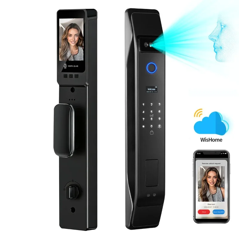 顔認証機能付きデジタル玄関錠。Wi-Fi経由でスマートフォン - Smart Door Lock Wifi のレビューと価格