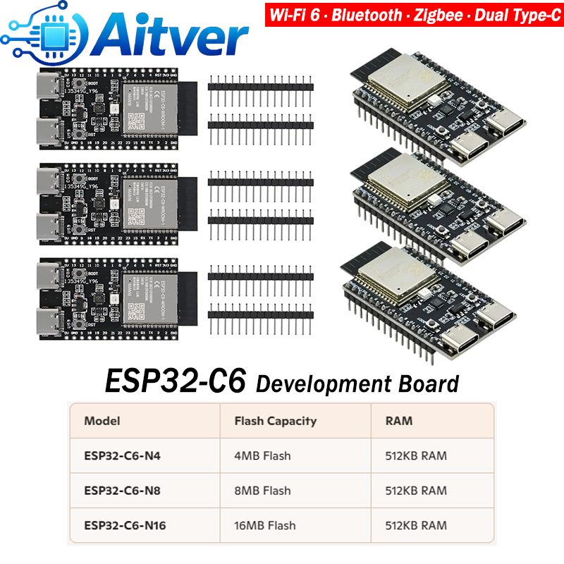 ESP32 C6 開発ボード WiFi6 BLE5 Zigb - Esp32 Smart Home Kit のレビューと価格