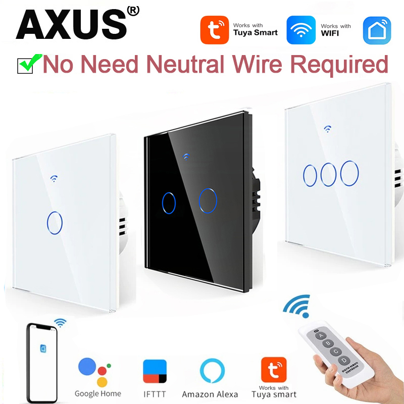 AXUS EU WiFiスマートライトスイッチ、ニュートラル - Smart Light Switch Wifi のレビューと価格