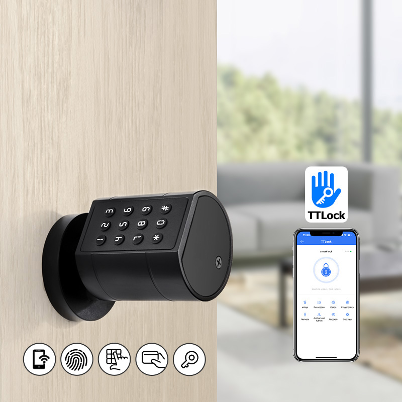 スマートユーロ型円筒形ドアロック。TTLockアプリ対応、キ - Smart Door Lock Wifi のレビューと価格