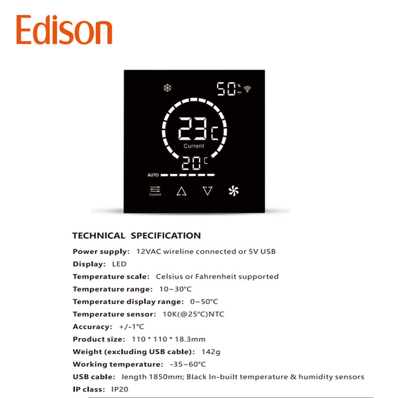 フレキシブルPVCスマートACコントローラーサーモスタットI - Wifi Thermostat のレビューと価格